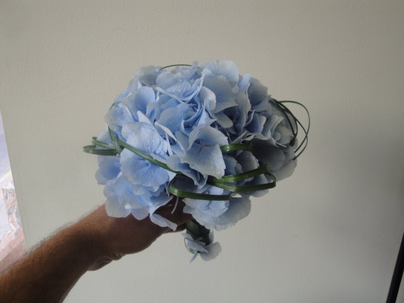 ramo de novia hortensia 45€